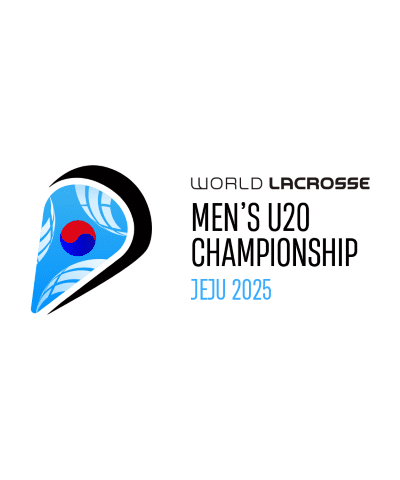 ロゴ：2025 WORLD LACROSSE MEN’S U20 CHAMPIONSHIP